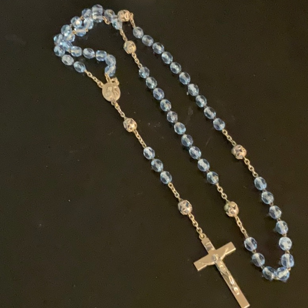 Blue Crystal Rosary